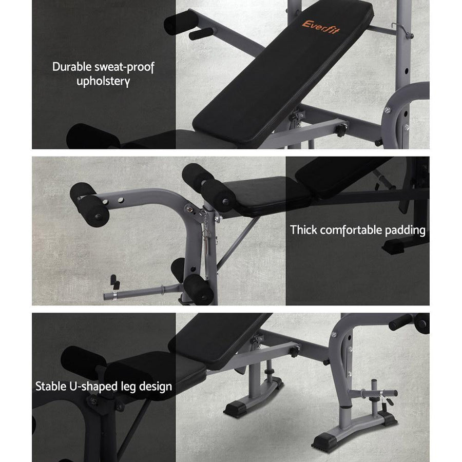 Everfit Multi Station Weight Bench Press Fitness Weights Equipment